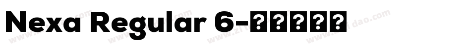 Nexa Regular 6字体转换